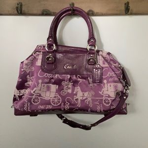 Coach 15653 Signature Satchel Purse Shoulder Bag. Purse gently used.